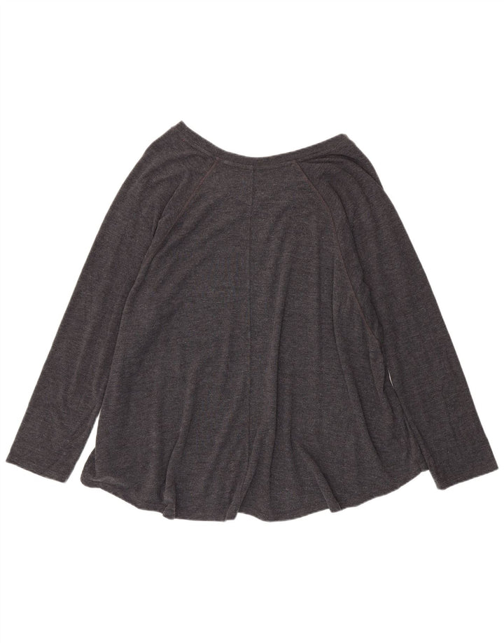 Top manica lunga da donna Tommy Hilfiger UK 20 2XL poliestere grigio