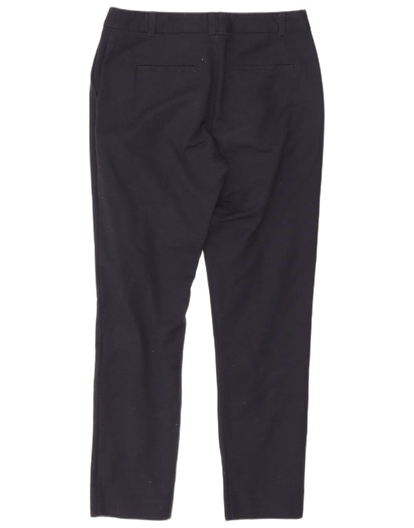 Pantaloni chino slim da donna Oasis UK 8 piccoli W28 L26 cotone blu navy