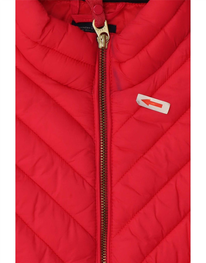 Gilet imbottito da donna Joules UK 10 piccolo rosa in poliammide