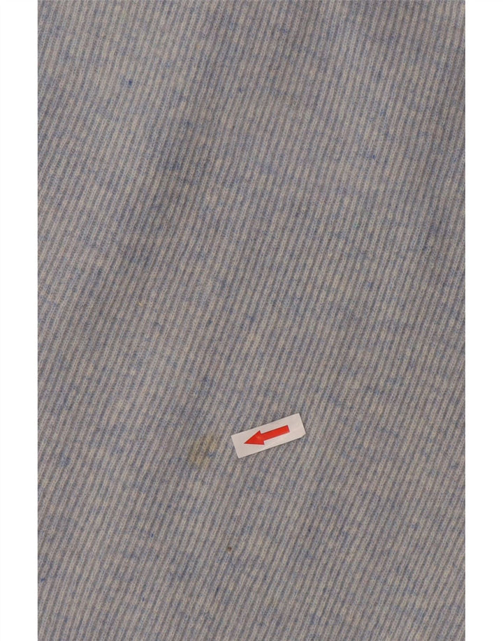 Gonna a palloncino vintage da donna in maglia grande W32 in lana blu