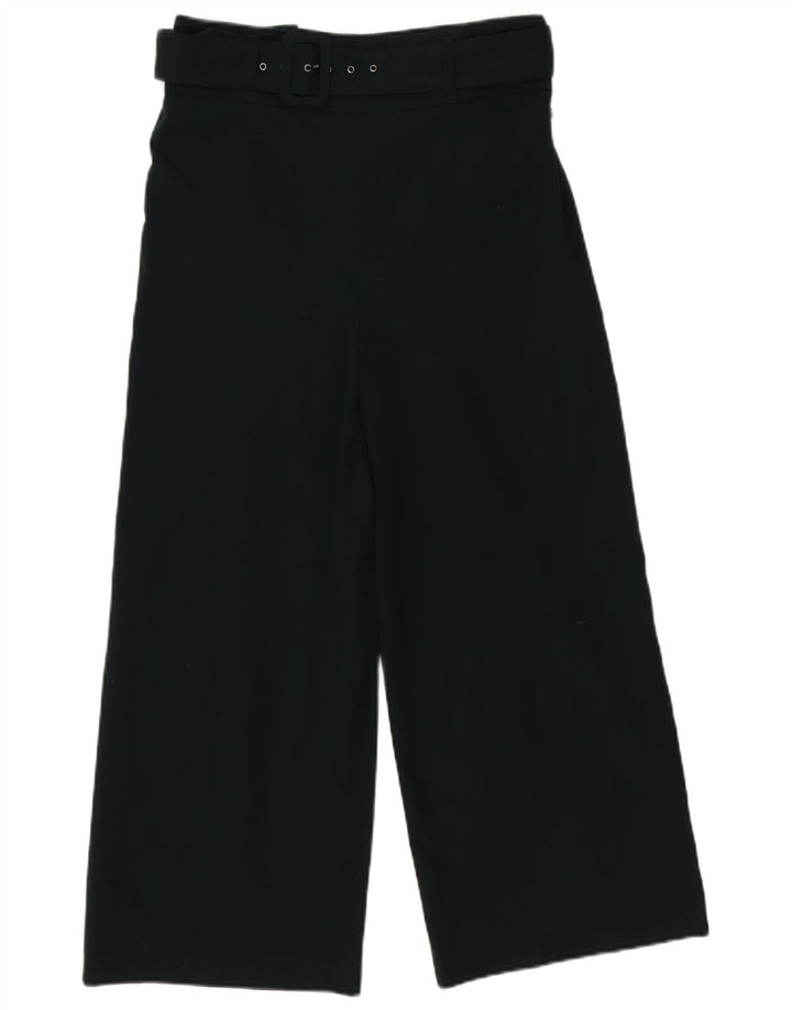 Pantaloni corti da donna Zara a gamba larga medi W30 L25 poliestere verde