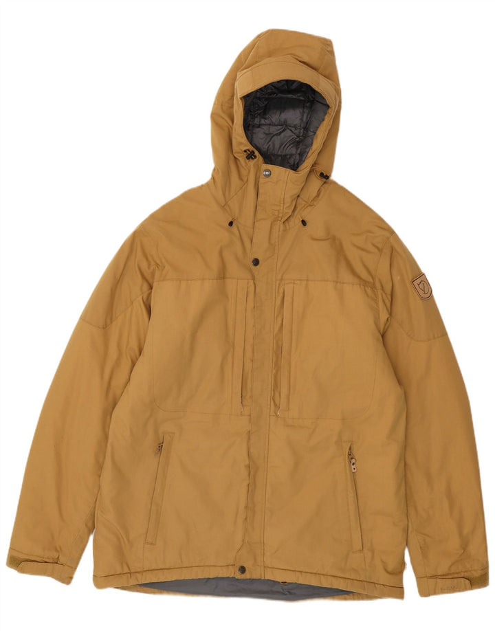Giacca a vento con cappuccio da uomo Fjall Raven UK 42 XL Beige