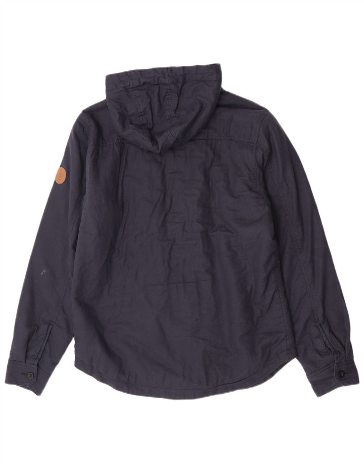 Giacca utilitaria con cappuccio da uomo Rip Curl UK 38 cotone medio blu navy
