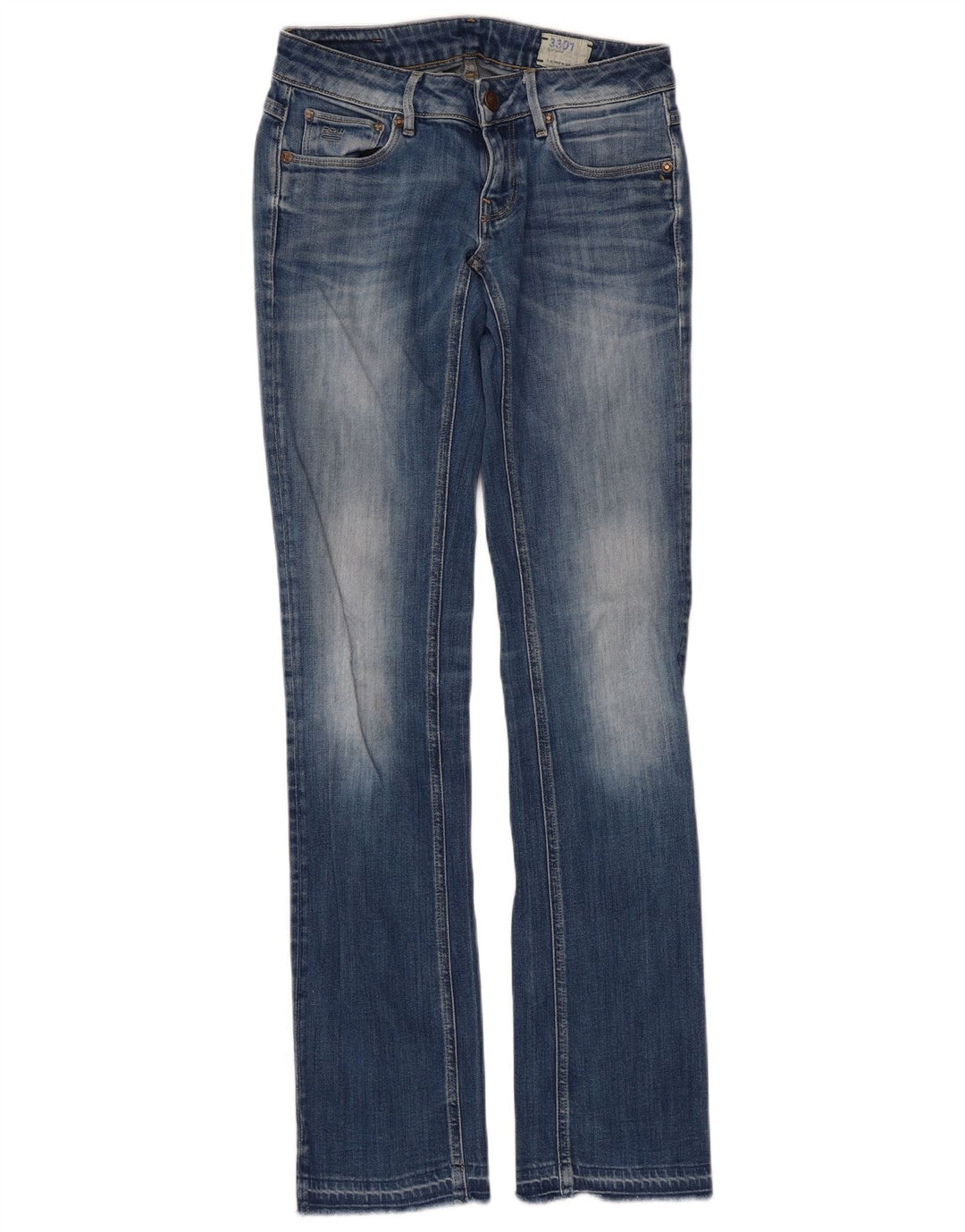 Jeans bootcut slim G-Star da donna 3301 W28 L33 Blu