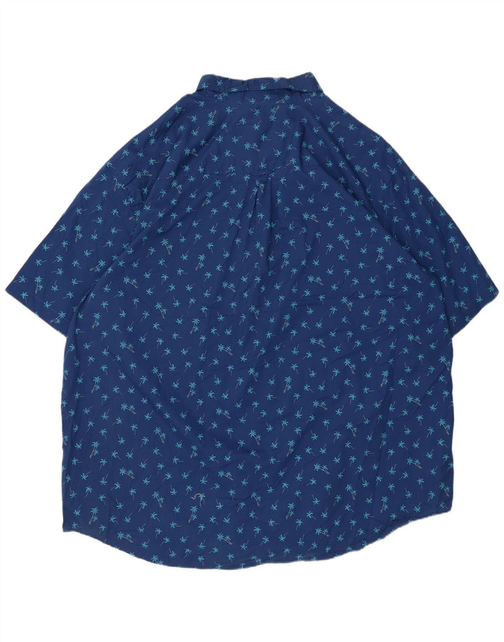 Camicia a maniche corte da uomo IZOD 3XL in cotone floreale blu