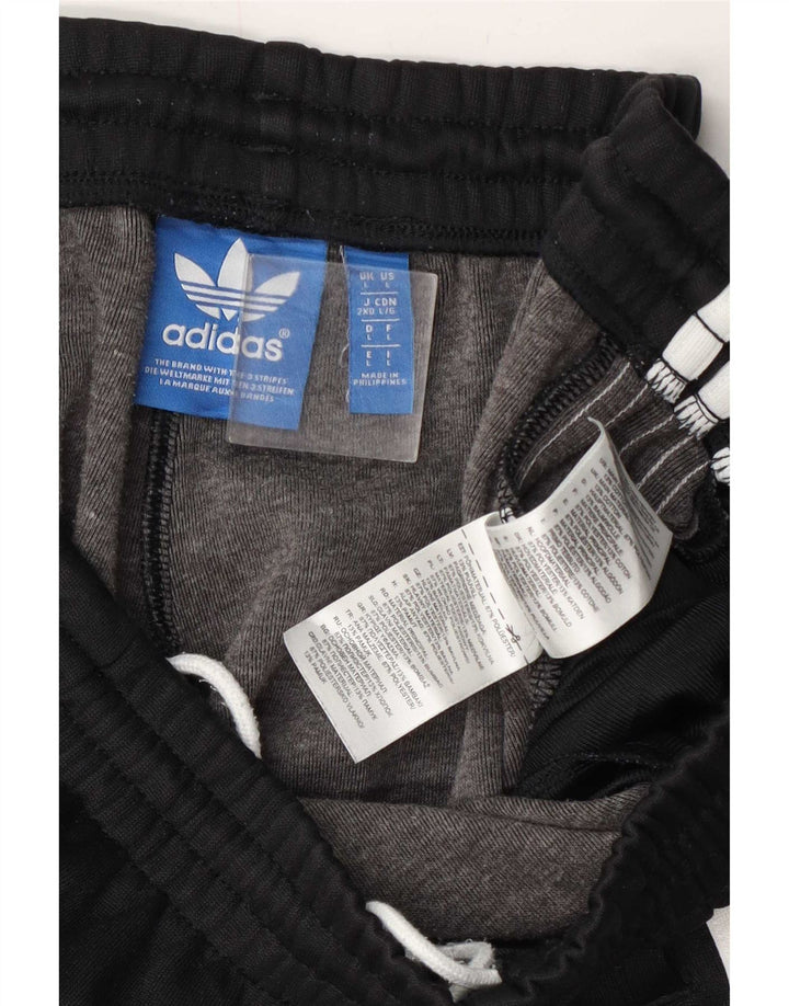 Pantaloncini sportivi da uomo Adidas grandi in poliestere nero
