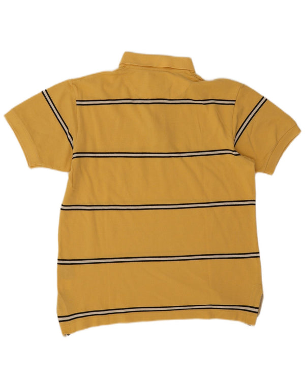 Polo da uomo Slam XS in cotone a righe gialle