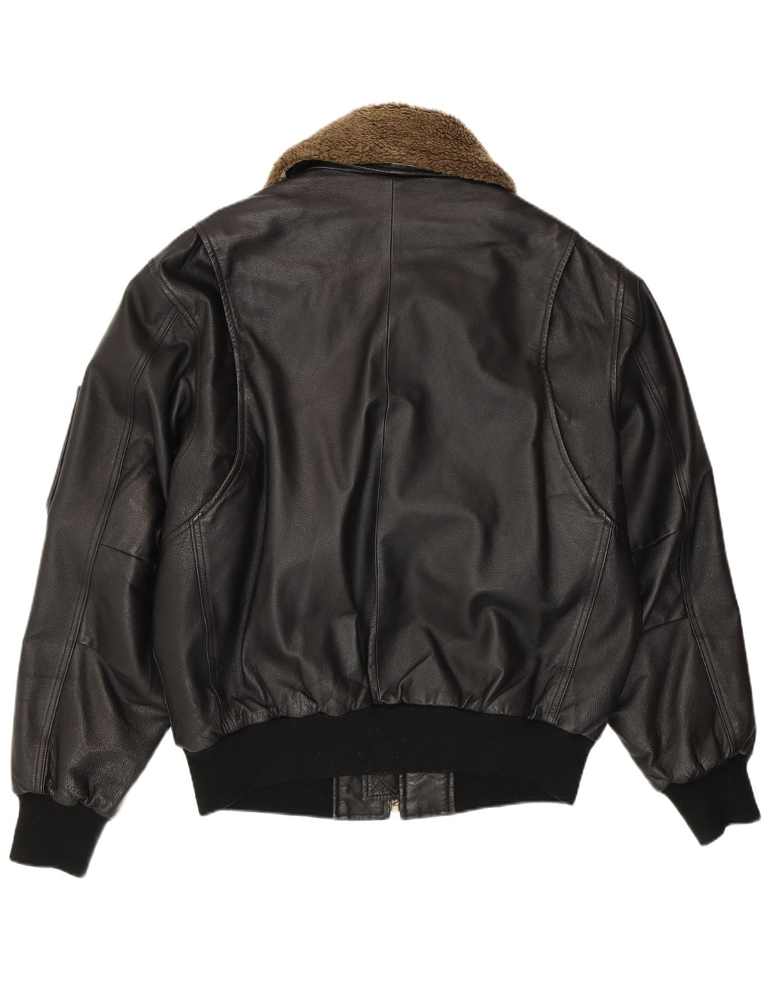 RINO & PELLE Giacca da aviatore da volo in pelle da uomo IT 52 XL Pelle nera