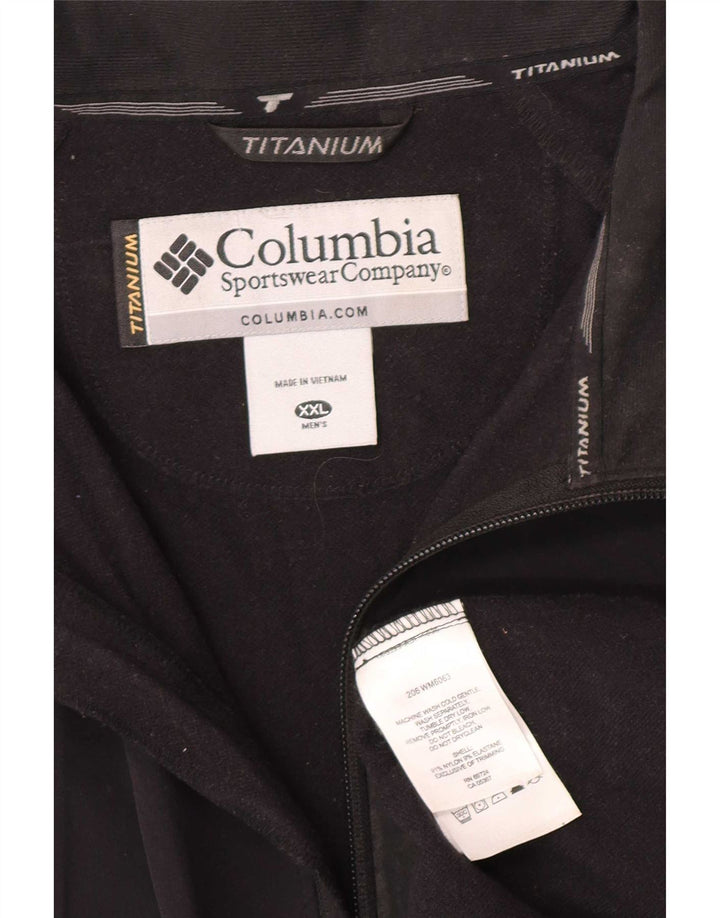 Giacca da tuta Columbia da uomo in titanio pullover 2XL nylon nero