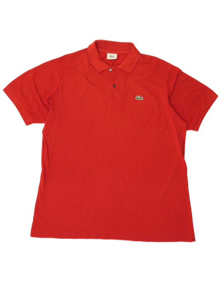 Polo da uomo Lacoste taglia 6 XL in cotone rosso