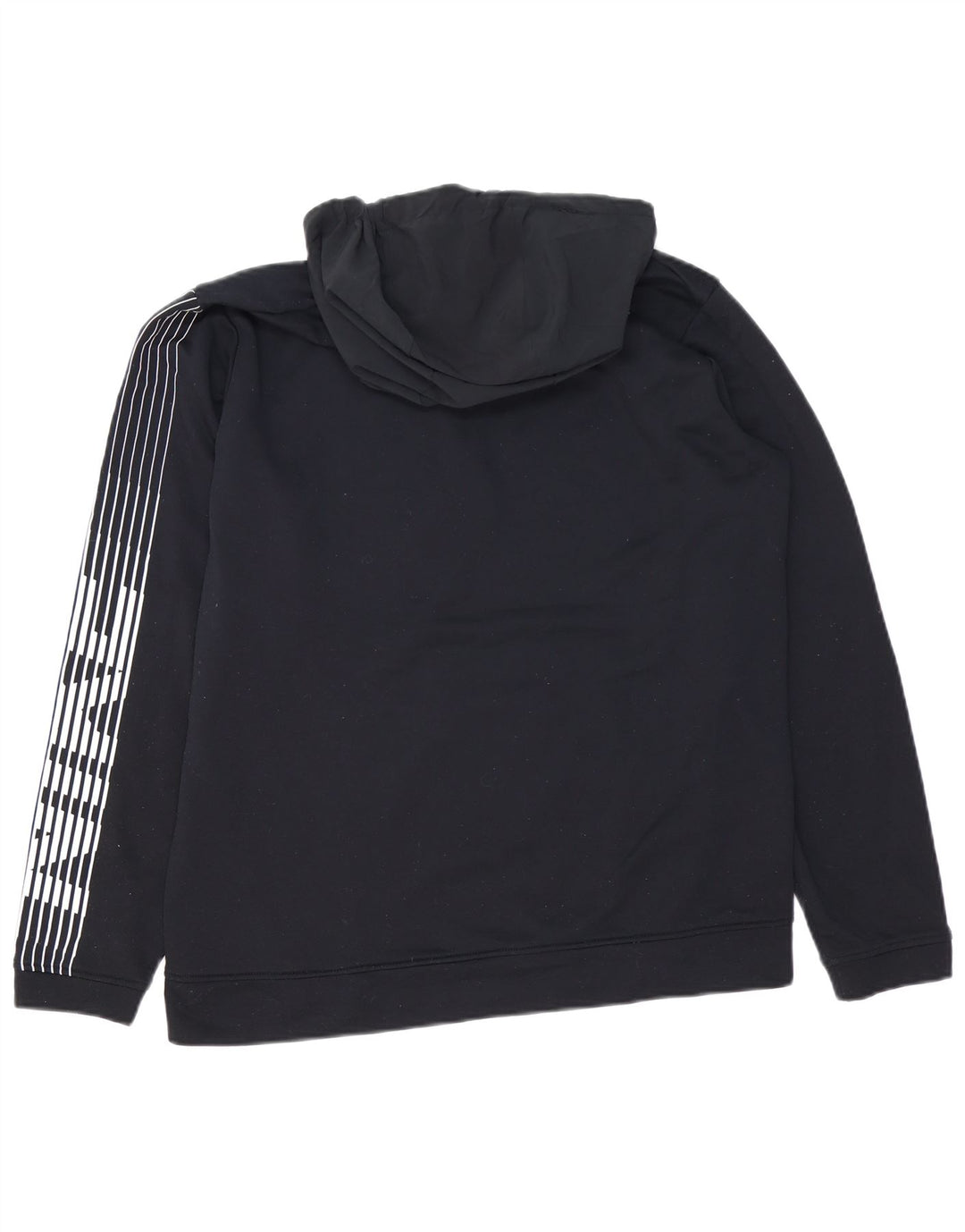 Felpa con cappuccio e collo con zip grafica Nike da uomo, poliestere medio blu navy