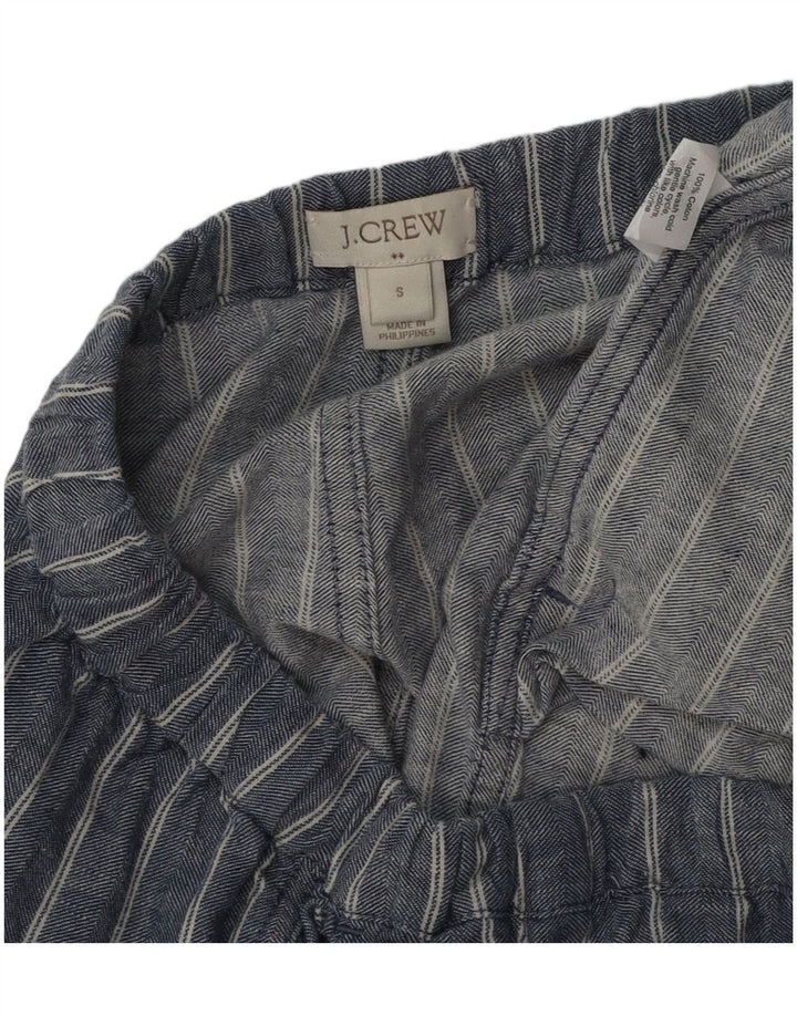 J. CREW Pantaloncini casual da donna piccoli W34 cotone a righe blu