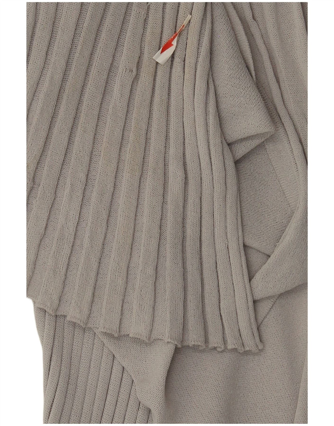 Top cardigan trasparente da donna Zara con linea lunga UK 12 Viscosa grigio medio