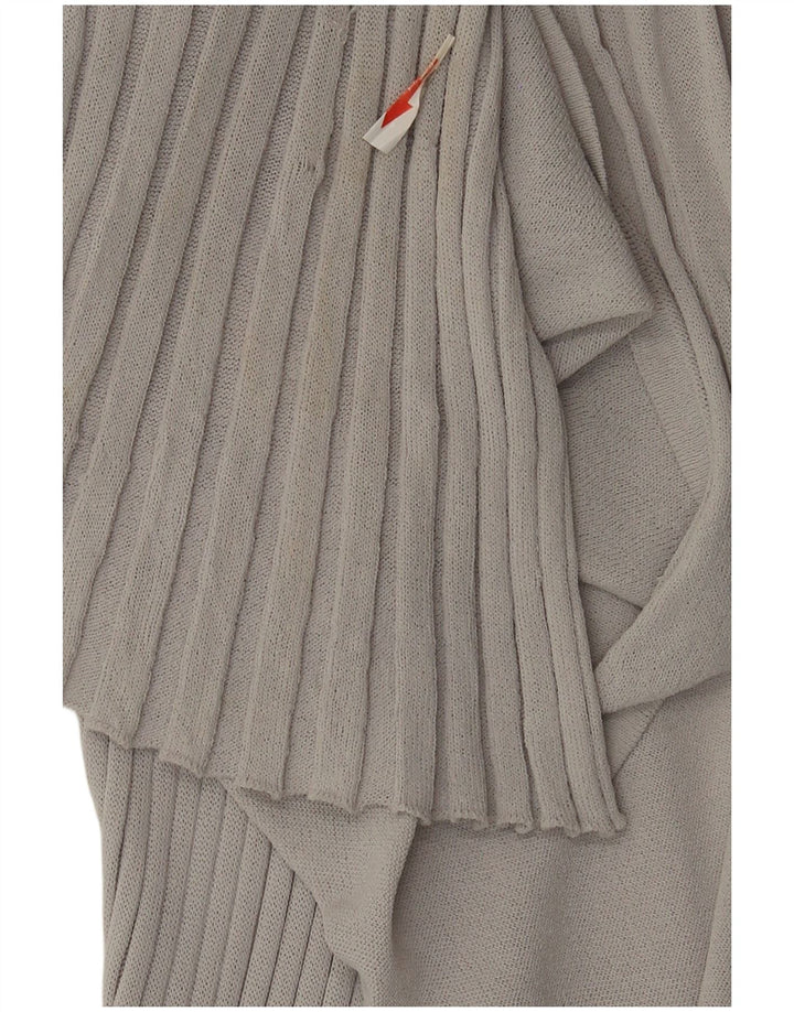 Top cardigan trasparente da donna Zara con linea lunga UK 12 Viscosa grigio medio