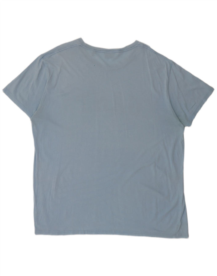 Gant T-shirt grafica da uomo Top 3XL in cotone blu