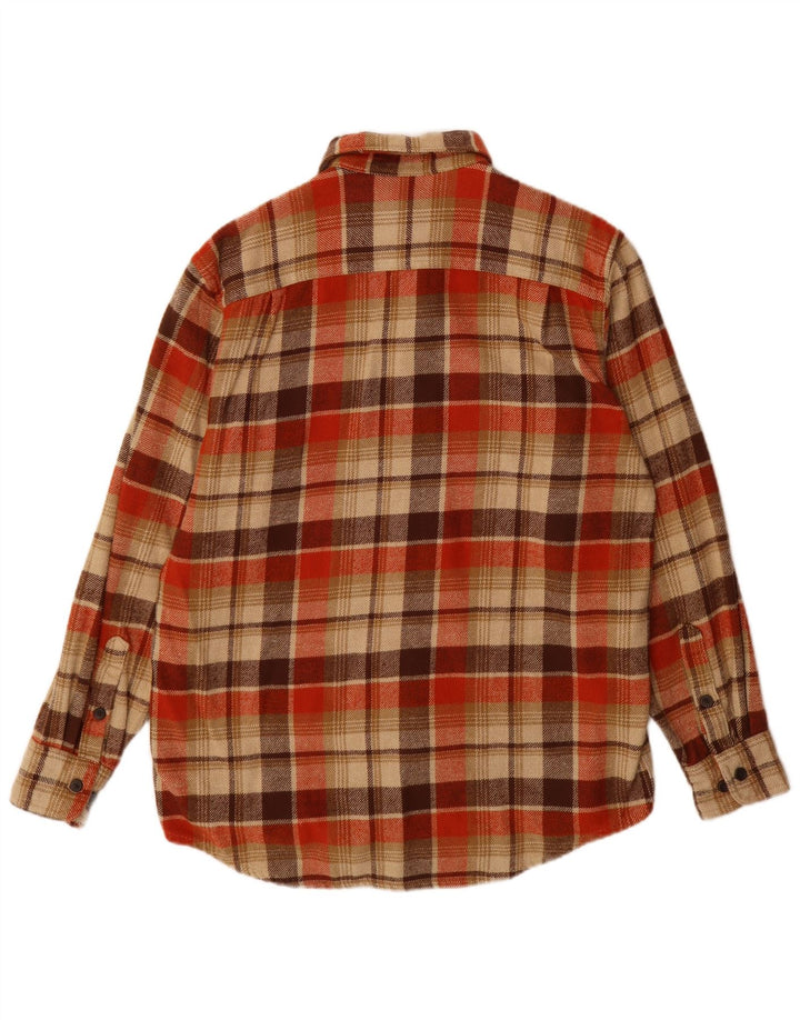 Camicia in flanella da uomo Timberland in cotone a quadri beige medio