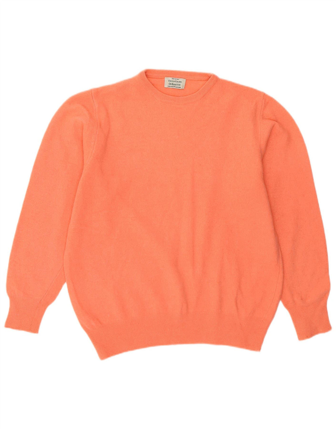 Maglione maglione girocollo da donna Benetton UK 14 Rosa medio