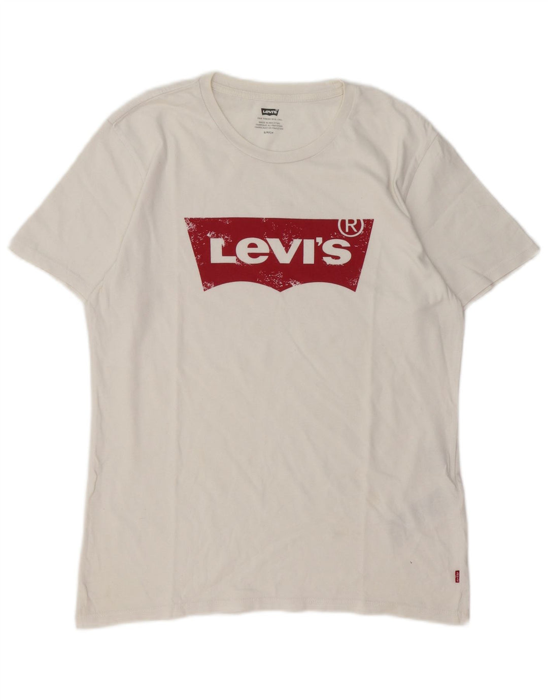 T-shirt grafica da uomo LEVI'S Top piccola in cotone bianco