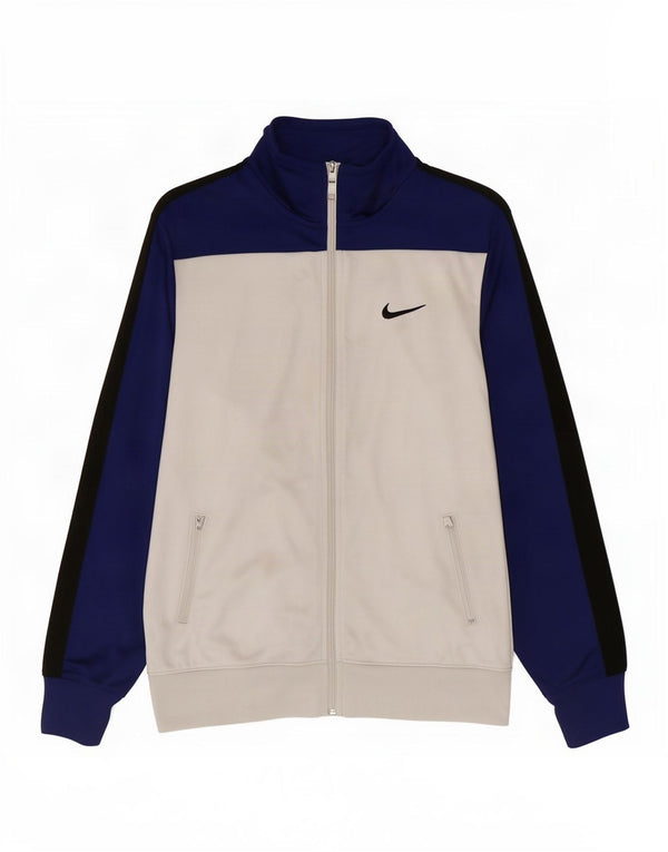 Giacca da tuta da donna Nike UK 18 XL Poliestere color block bianco