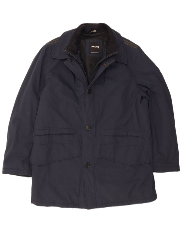 Giacca Geox Uomo Respira Utility IT 52 XL Blu Navy Poliammide
