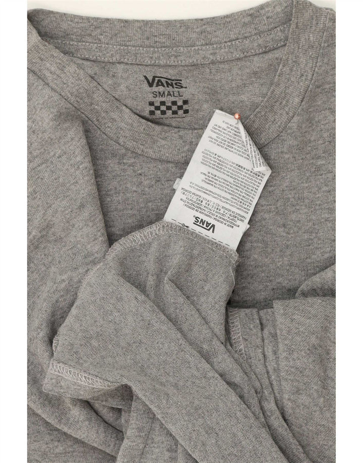 T-shirt da uomo Vans Top Small in cotone chiazzato grigio
