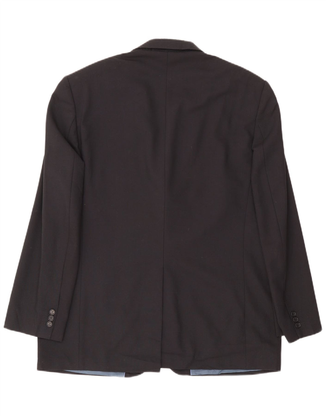 Giacca blazer a 3 bottoni da uomo Marks & Spencer UK 44 XL poliestere blu navy