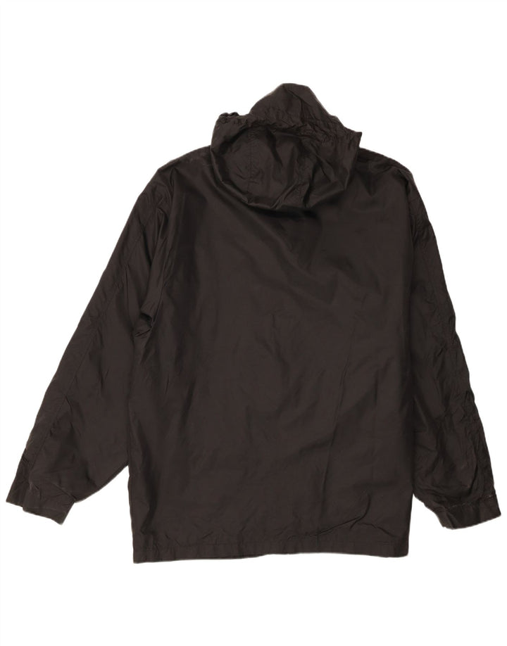 Giacca antipioggia da uomo Fila con cappuccio UK 40 grande nylon nero