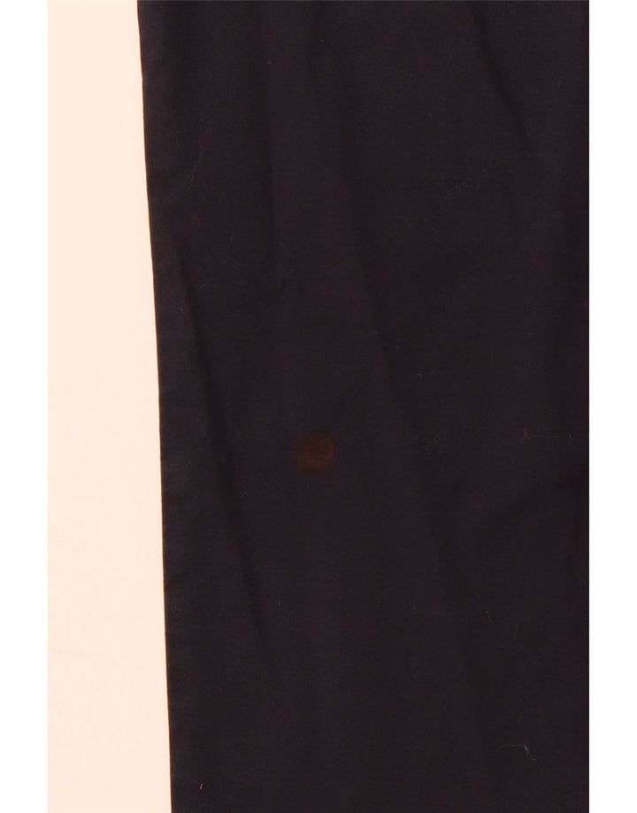 Pantaloni casual dritti Magnolia da donna ARMANI W31 L28 cotone blu navy