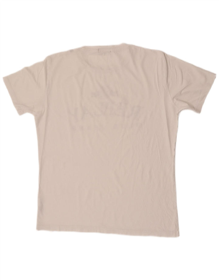 Replay T-shirt grafica da uomo grande bianca