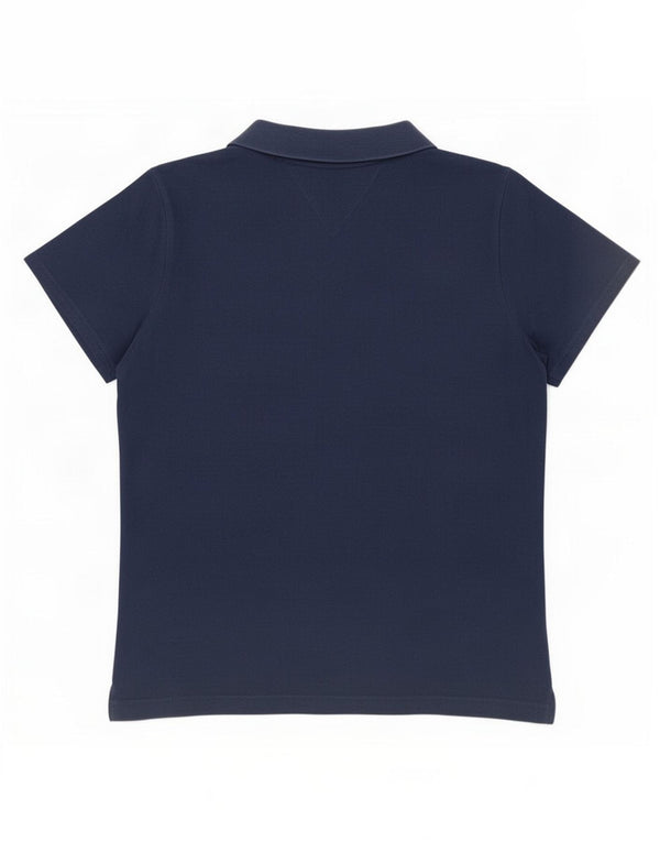 Polo da donna Tommy Hilfiger vestibilità classica UK 18 XL cotone blu navy
