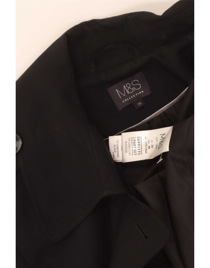 Trench da donna Marks & Spencer UK 20 2XL Poliestere nero