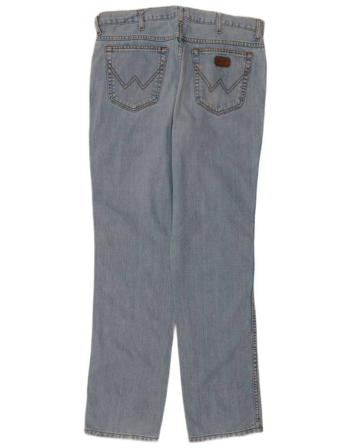 Jeans dritti da uomo Wrangler Texas W36 L34 cotone blu