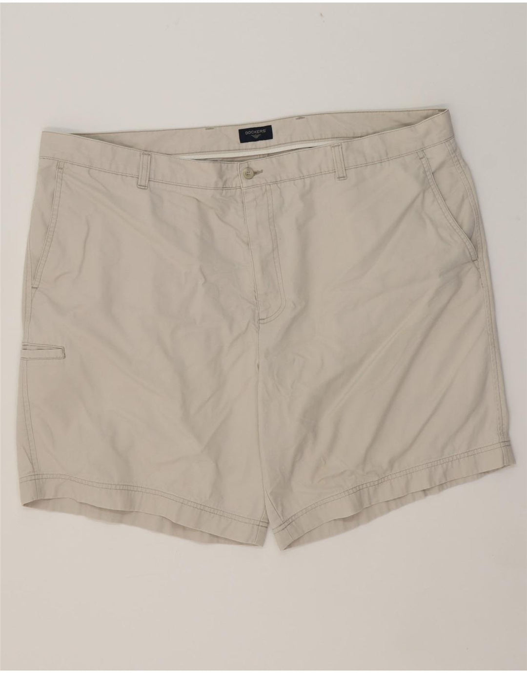 DOCKERS Mens Relaxed Fit Cargo Shorts 2XL W44 White Cotton Vintage Dockers and Second-Hand Dockers from Messina Hembry 