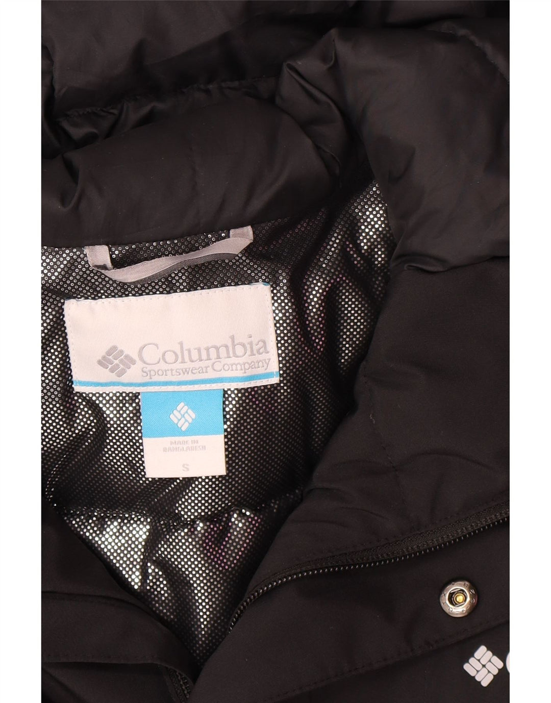 Giacca a vento con cappuccio da uomo Columbia UK 36 Small Poliestere nero
