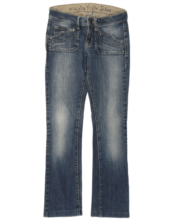 Jeans Bootcut da donna Calvin Klein W27 L27 cotone blu