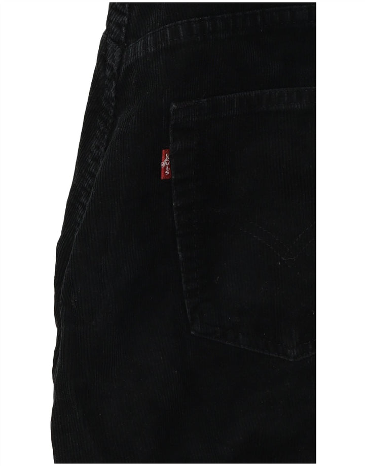 Pantaloni Levi's da donna in velluto a coste bootcut W30 L27 neri