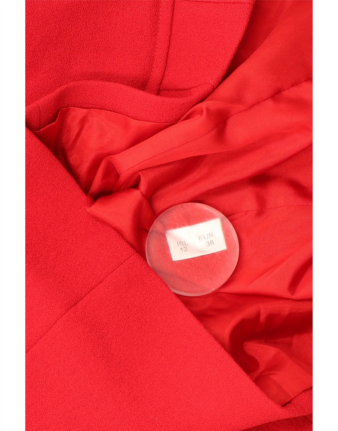 VINTAGE Womens 2 Button Blazer Jacket UK 12 Medium Red