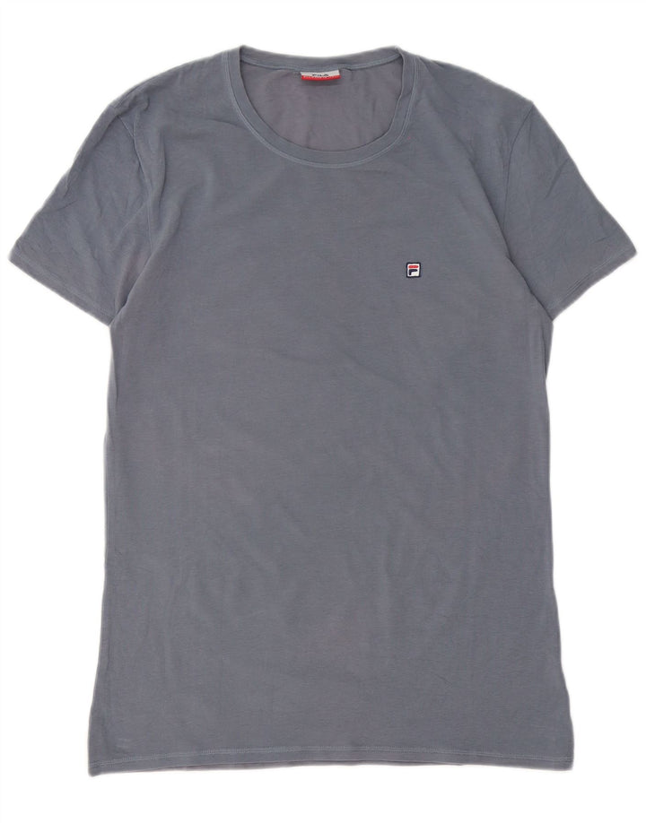 T-shirt Fila da uomo Top Large in cotone blu