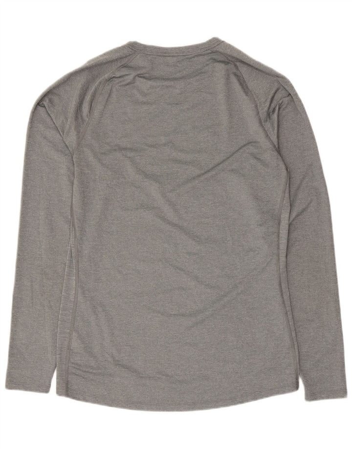 Maglia Nike Dri Fit da uomo a maniche lunghe XL in poliestere grigio