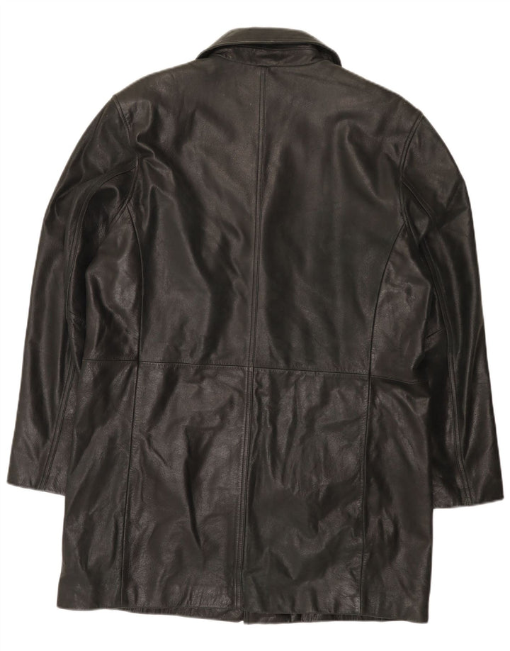 Cappotto in pelle da uomo Buffalo UK 38 medio nero