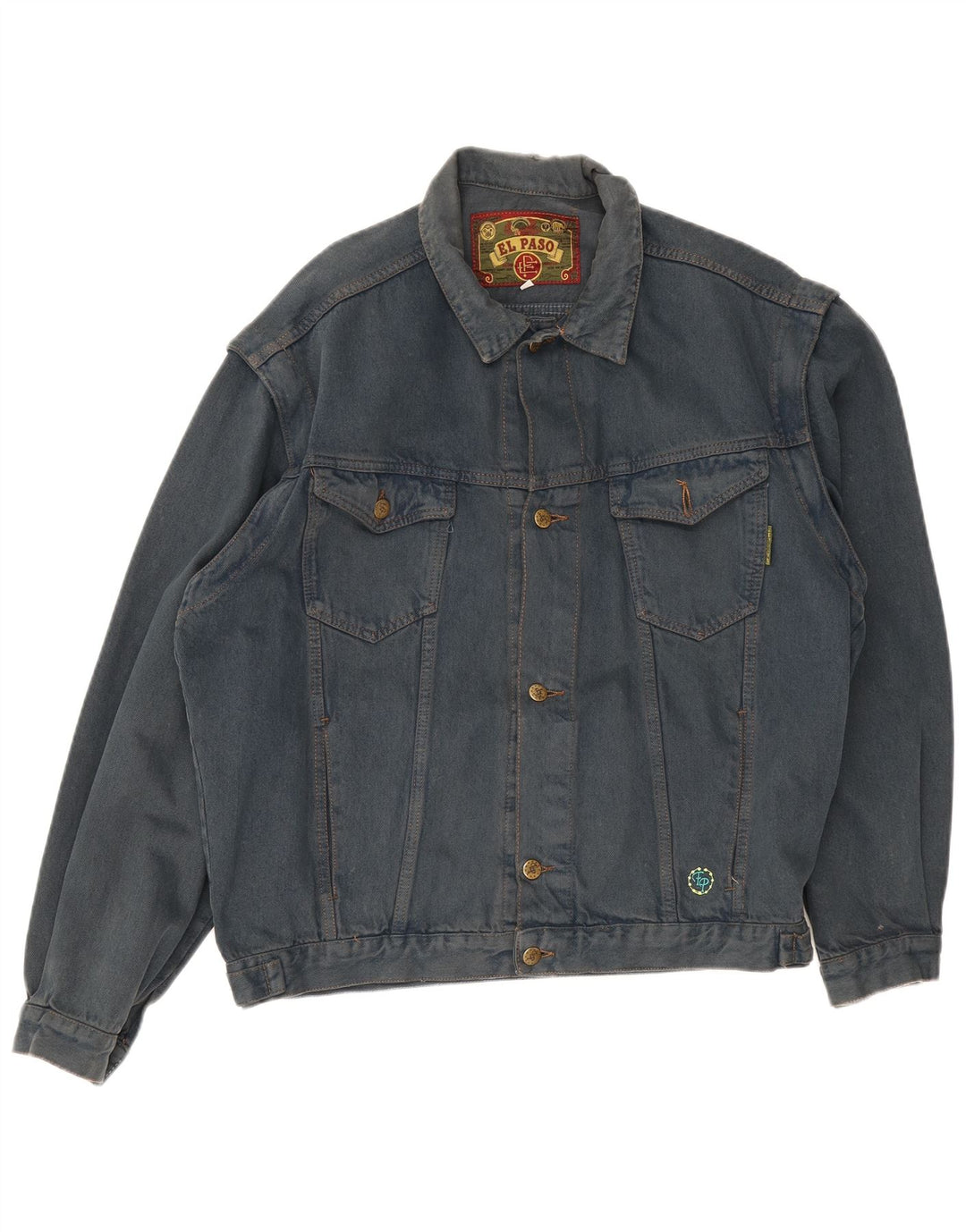 Giacca di jeans da uomo El Paso UK 40 grande cotone blu