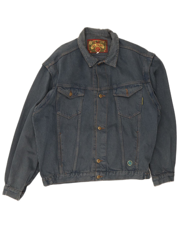 Giacca di jeans da uomo El Paso UK 40 grande cotone blu
