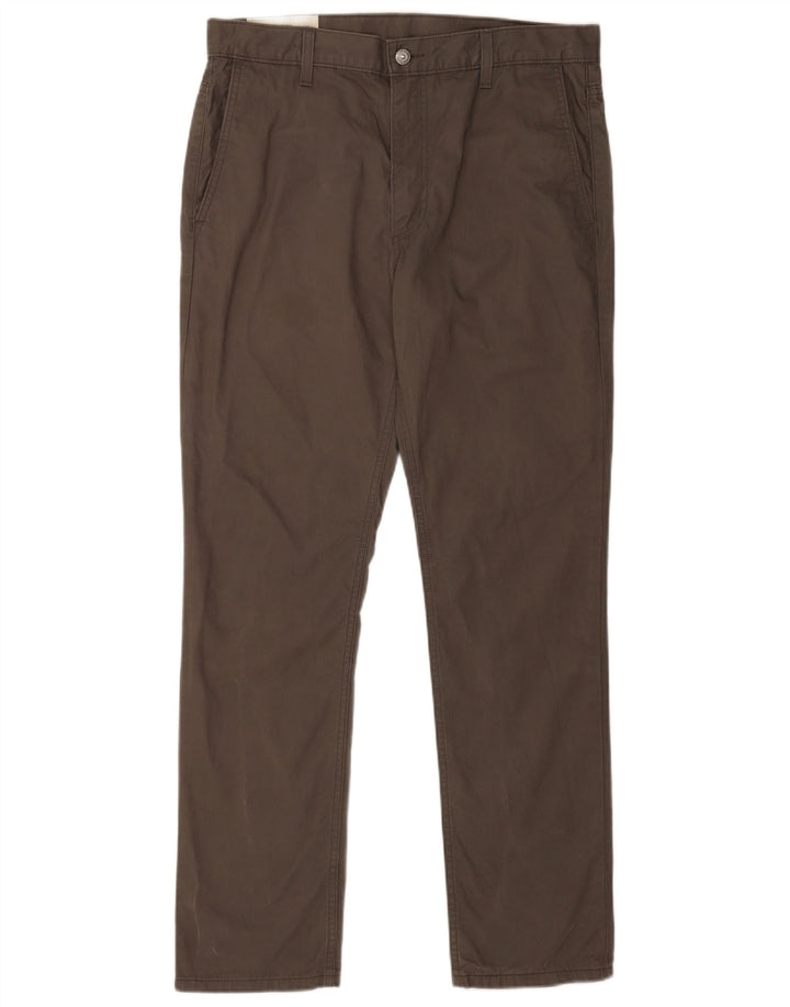 Pantaloni chino dritti da uomo Levi's W34 L32 in cotone grigio