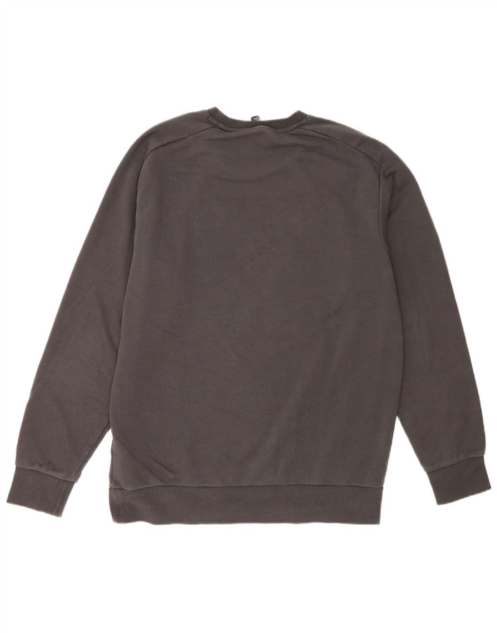 Felpa Adidas da uomo con vestibilità regolare grafica, maglione grande, cotone grigio