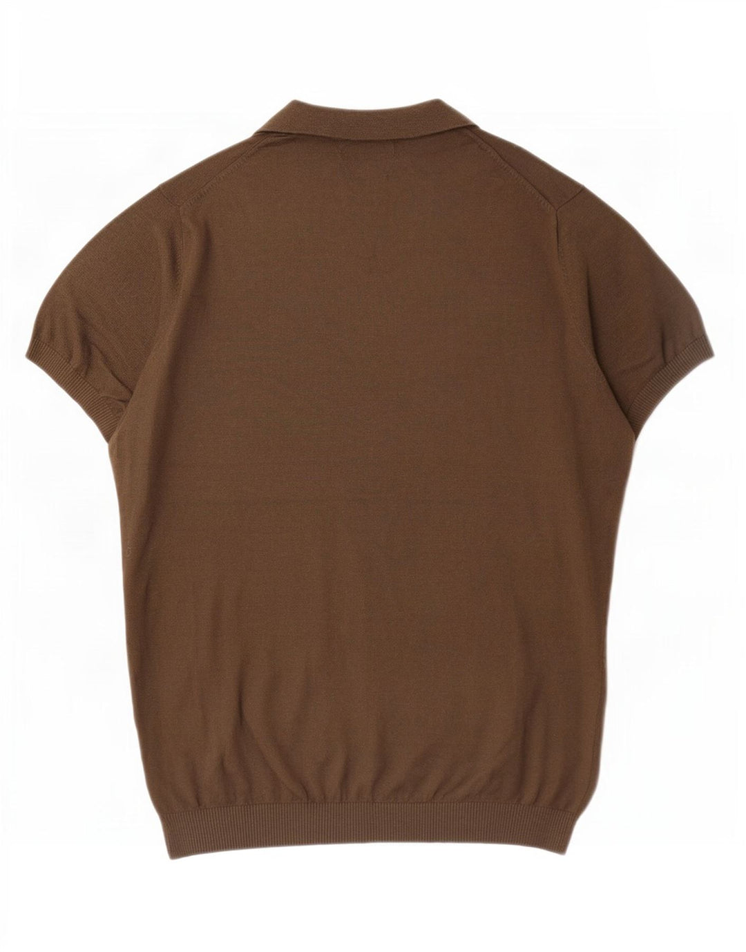 Polo da uomo Massimo Dutti in cotone kaki medio
