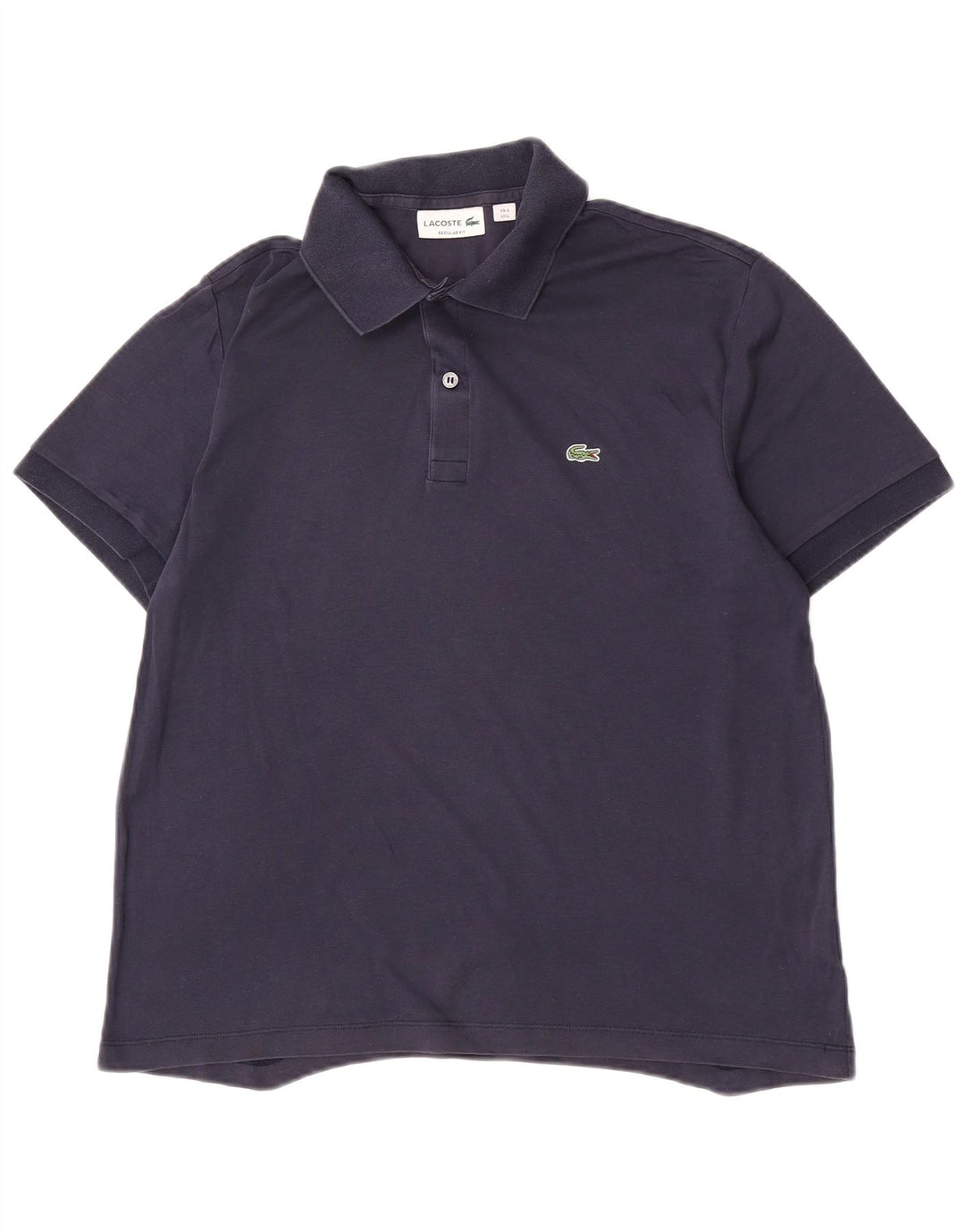 Polo Lacoste da uomo vestibilità regolare taglia 5 grande in cotone blu navy