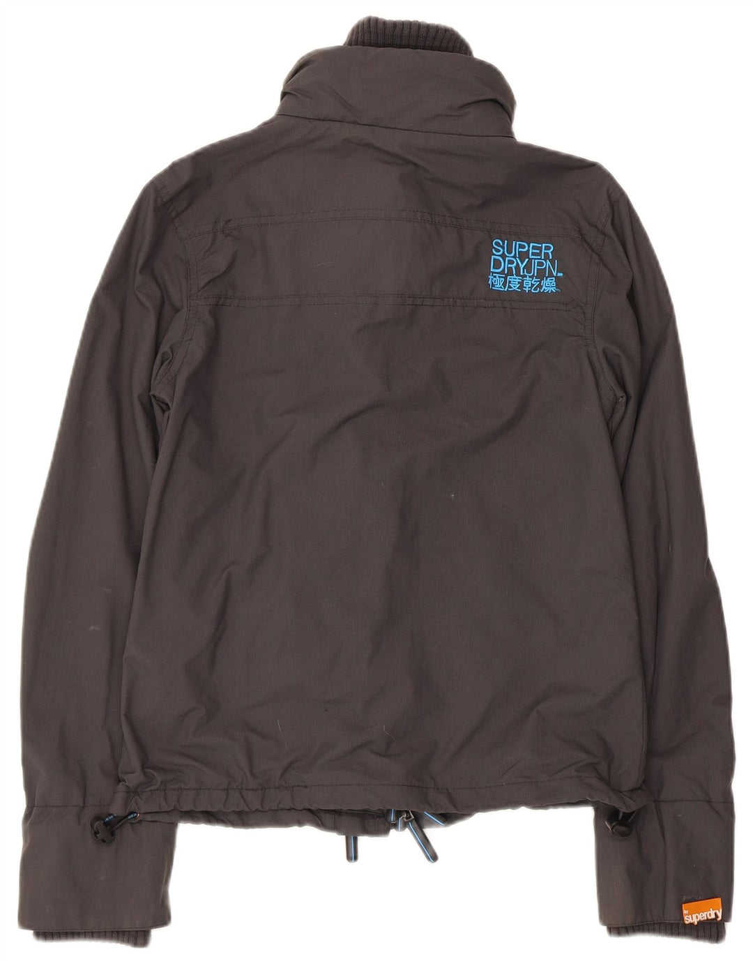 Giacca antipioggia Superdry da donna The Windcheater Graphic UK 10 Small in nylon grigio