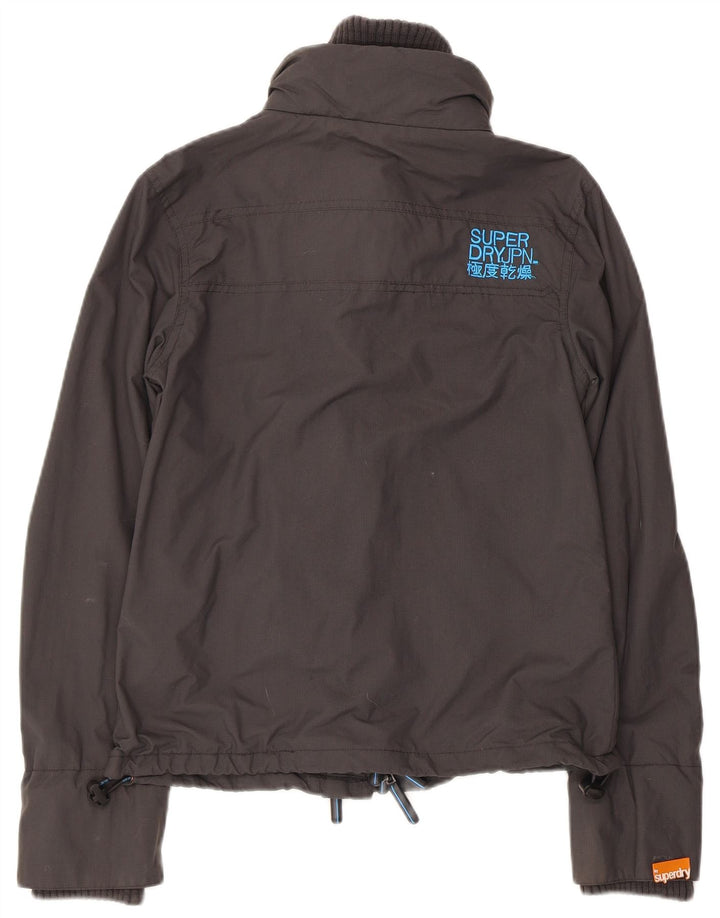 Giacca antipioggia Superdry da donna The Windcheater Graphic UK 10 Small in nylon grigio