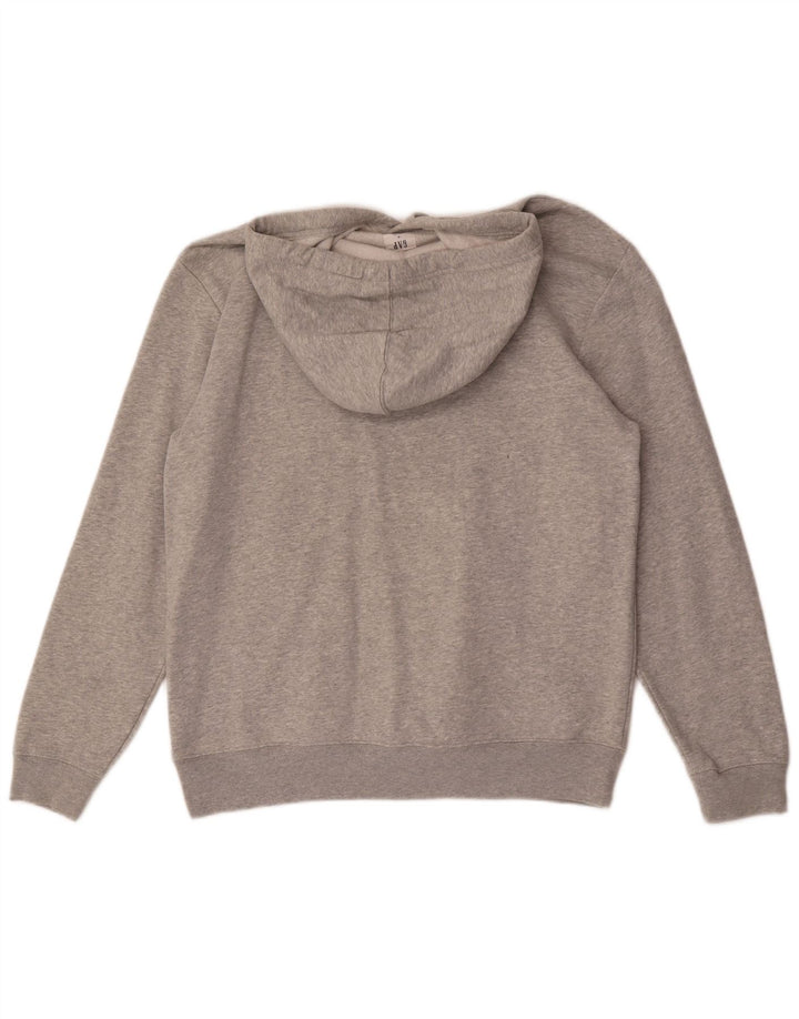 Felpa con cappuccio grafica da uomo Gap in cotone grigio medio