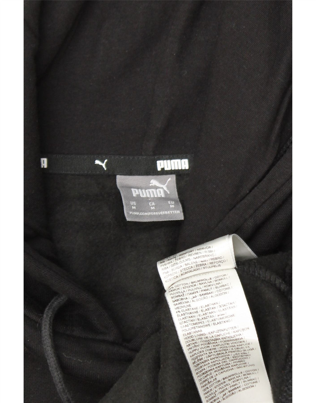 Felpa con cappuccio grafica da donna PUMA UK 14 cotone nero medio